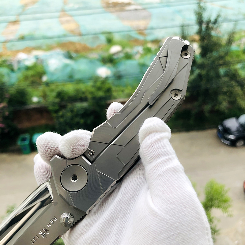 Rockstead REN-ZDP 日本花田洋 ZDP-189钢 錬 钛+碳纤维柄 13800