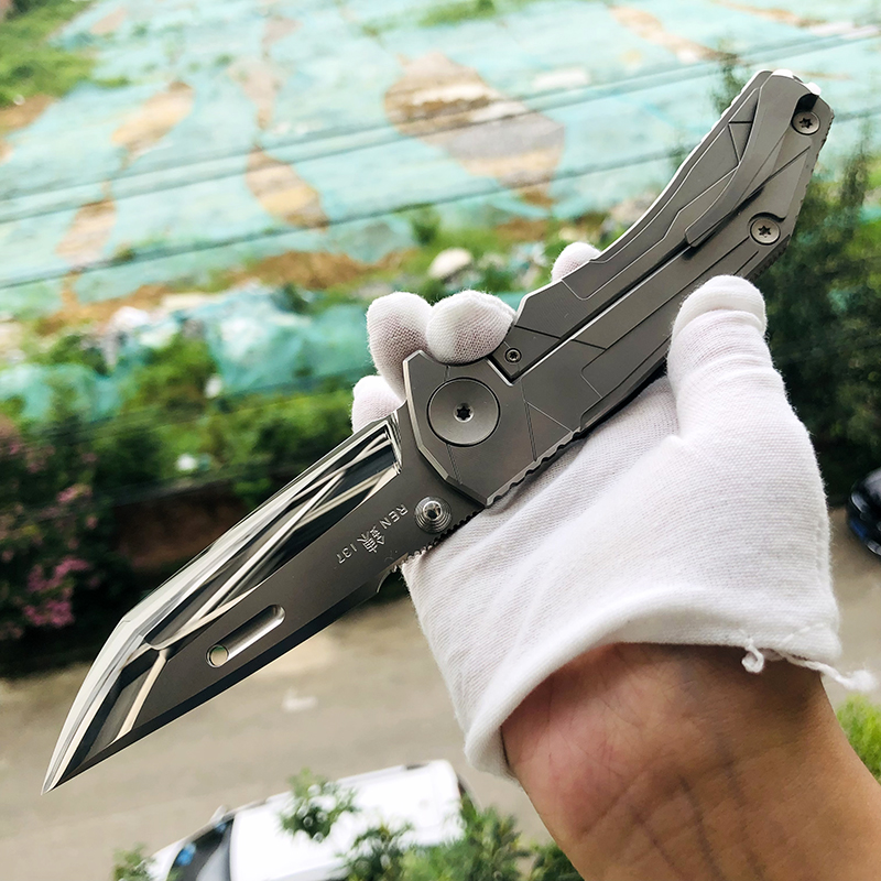 Rockstead REN-ZDP 日本花田洋 ZDP-189钢 錬 钛+碳纤维柄 13800
