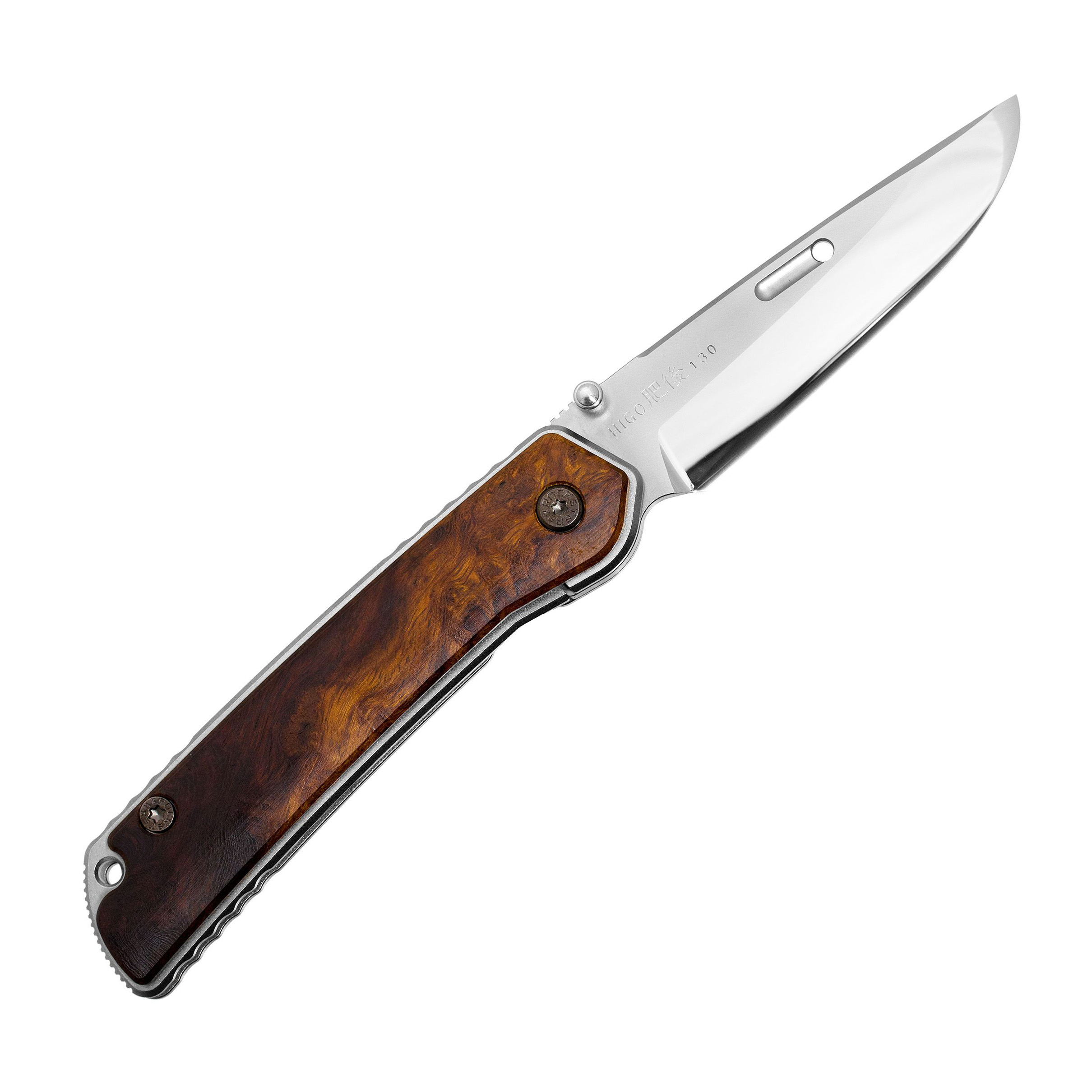Rockstead HIGO-X-IW-ZDP 花田洋肥厚铁木版本 ZDP-189钢 钛柄+铁木 8800