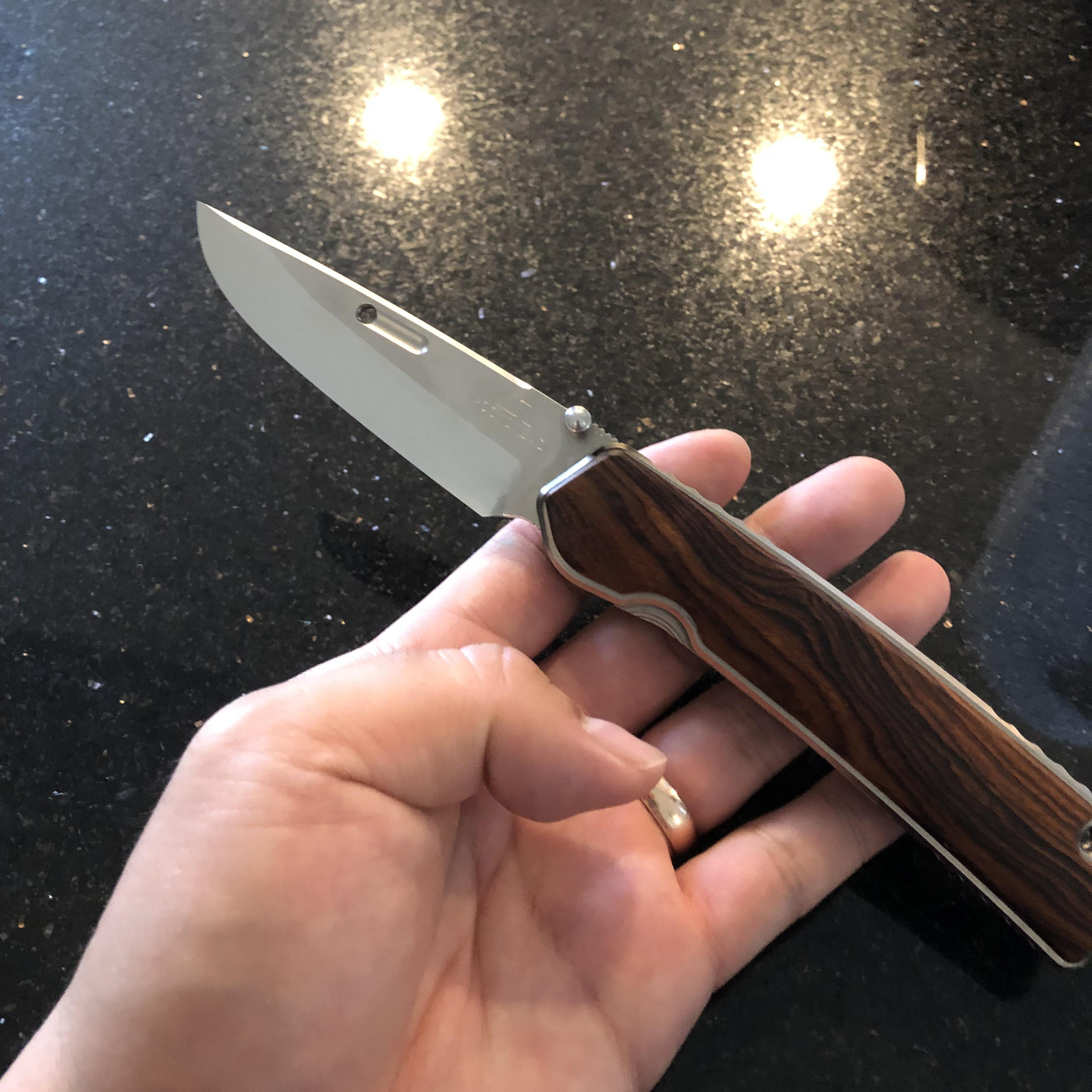 Rockstead HIGO-X-IW-ZDP 花田洋肥厚铁木版本 ZDP-189钢 钛柄+铁木 8800