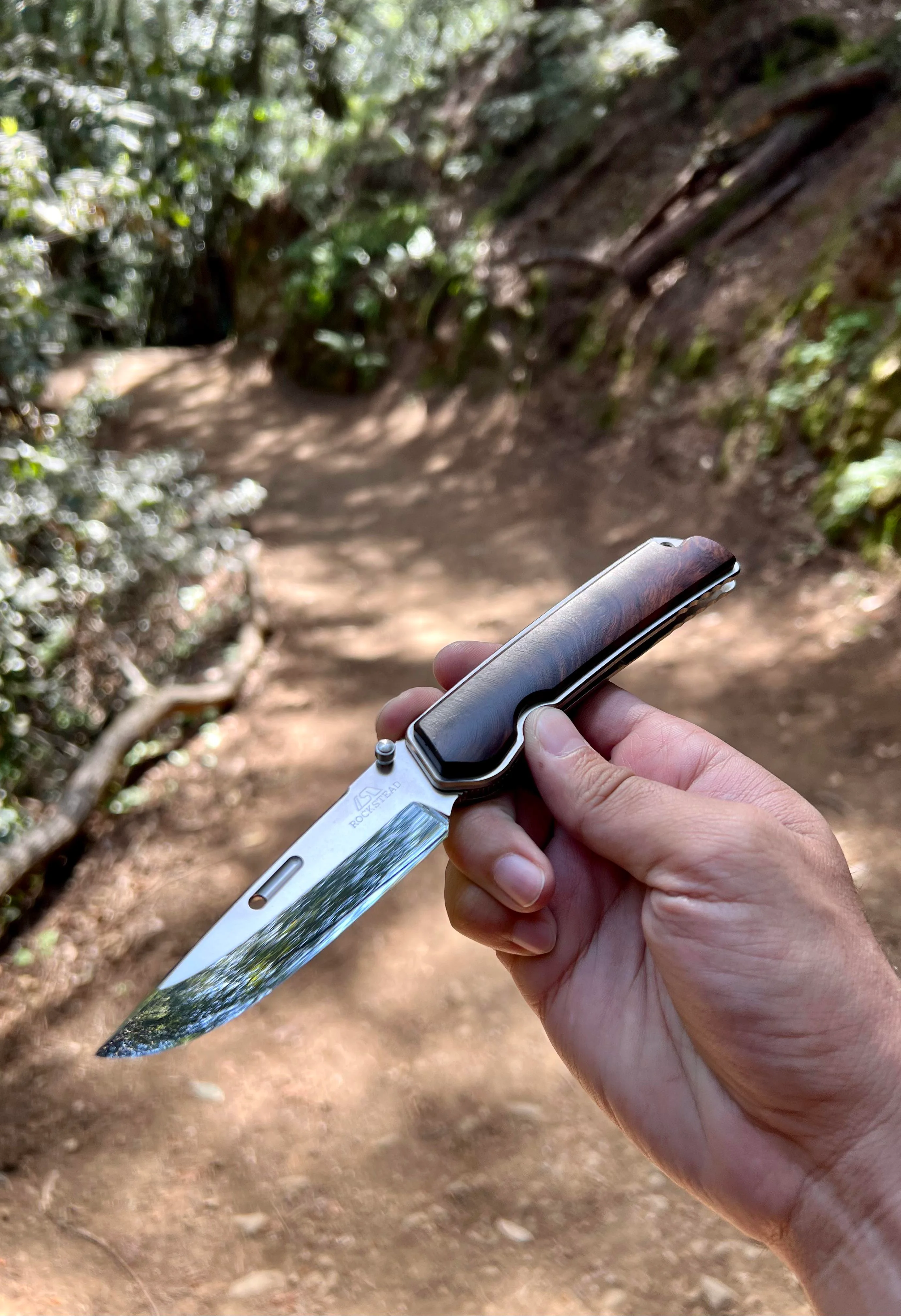 Rockstead HIGO-X-IW-ZDP 花田洋肥厚铁木版本 ZDP-189钢 钛柄+铁木 8800