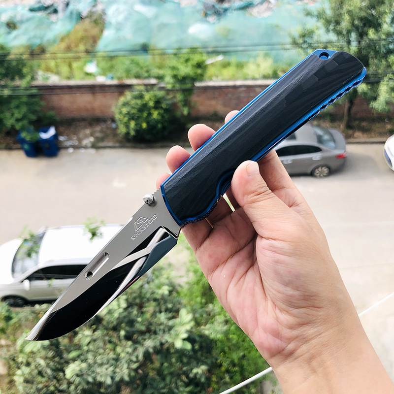 Rockstead Higo HIGO-II-X-CF-ZDP-BL 花田洋肥厚 钛+木纹碳纤维 11600
