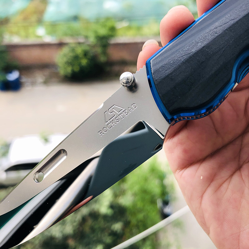 Rockstead Higo HIGO-II-X-CF-ZDP-BL 花田洋肥厚 钛+木纹碳纤维 11600