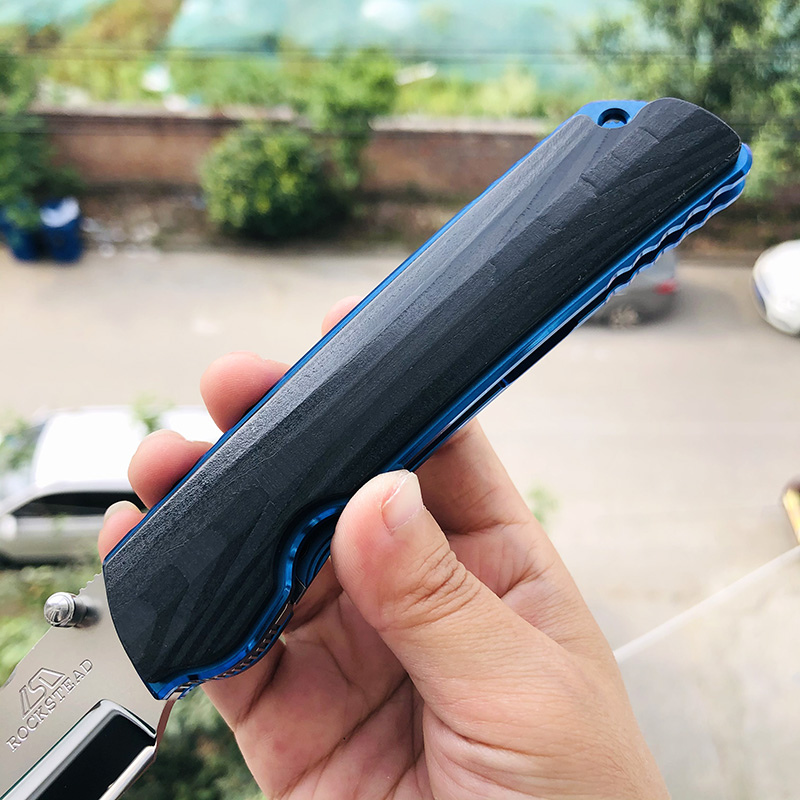 Rockstead Higo HIGO-II-X-CF-ZDP-BL 花田洋肥厚 钛+木纹碳纤维 11600