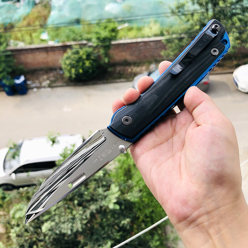 Rockstead Higo HIGO-II-X-CF-ZDP-BL 花田洋肥厚 钛+木纹碳纤维 11600