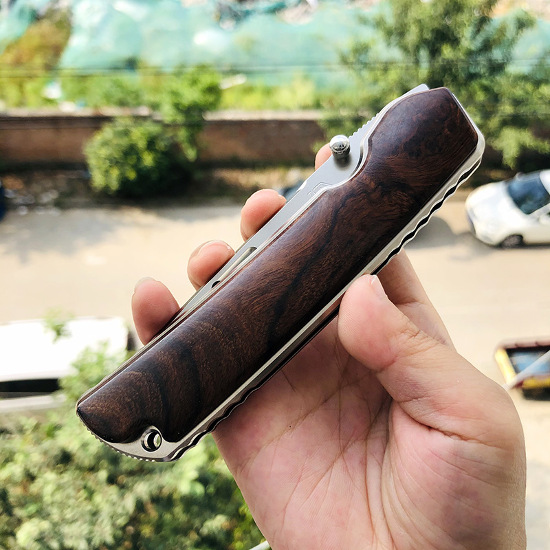 Rockstead HIGO-X-IW-ZDP 花田洋肥厚铁木版本 ZDP-189钢 钛柄+铁木 8800