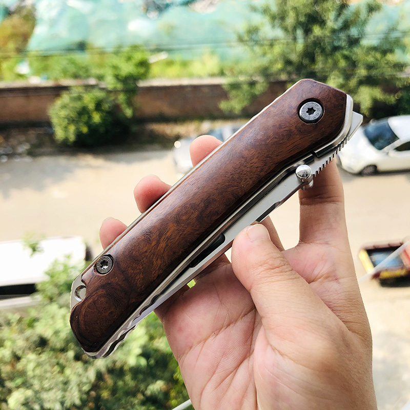 Rockstead HIGO-X-IW-ZDP 花田洋肥厚铁木版本 ZDP-189钢 钛柄+铁木 8800