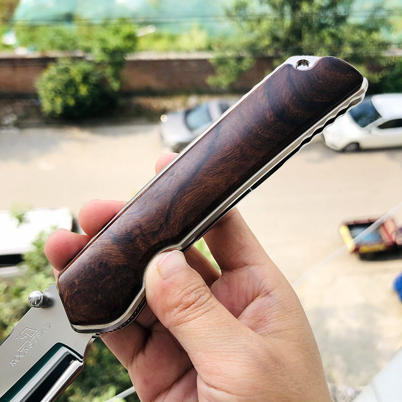 Rockstead HIGO-X-IW-ZDP 花田洋肥厚铁木版本 ZDP-189钢 钛柄+铁木 8800