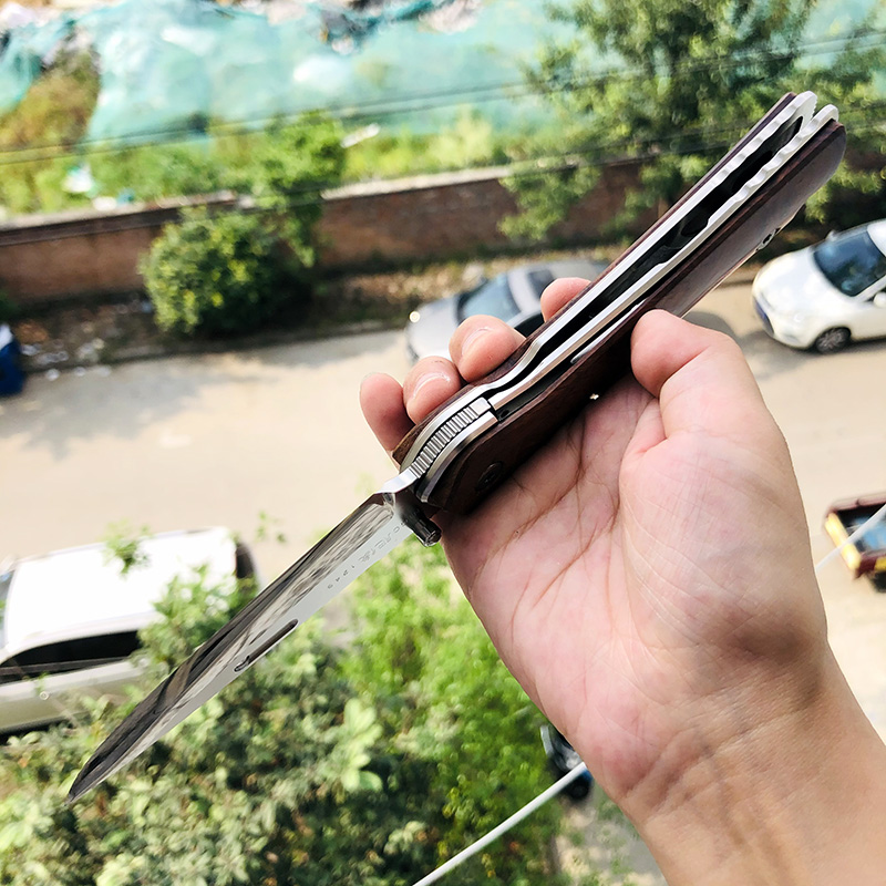Rockstead HIGO-X-IW-ZDP 花田洋肥厚铁木版本 ZDP-189钢 钛柄+铁木 8800