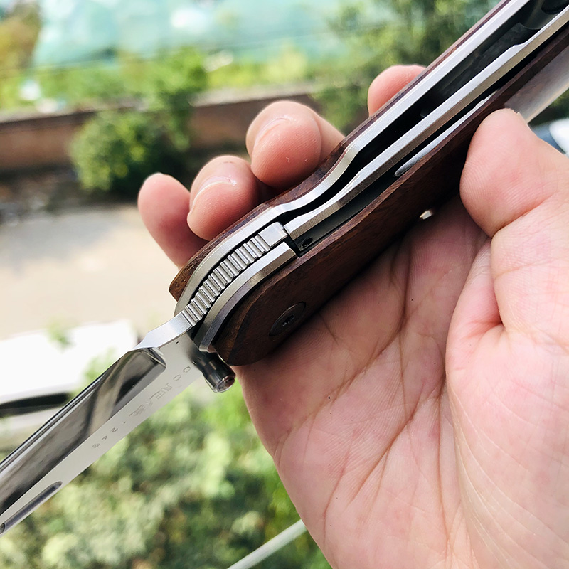 Rockstead HIGO-X-IW-ZDP 花田洋肥厚铁木版本 ZDP-189钢 钛柄+铁木 8800