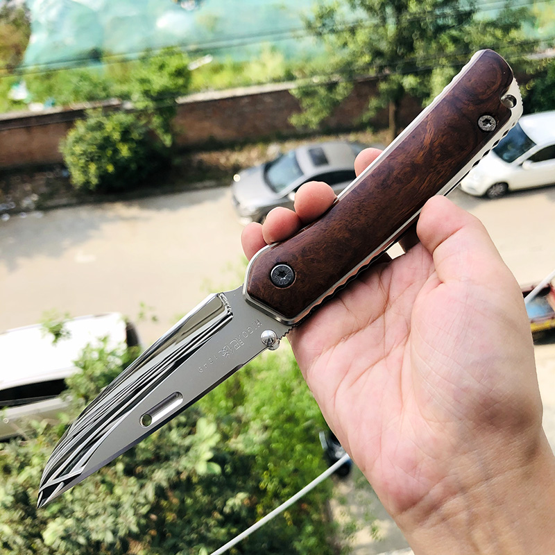 Rockstead HIGO-X-IW-ZDP 花田洋肥厚铁木版本 ZDP-189钢 钛柄+铁木 8800