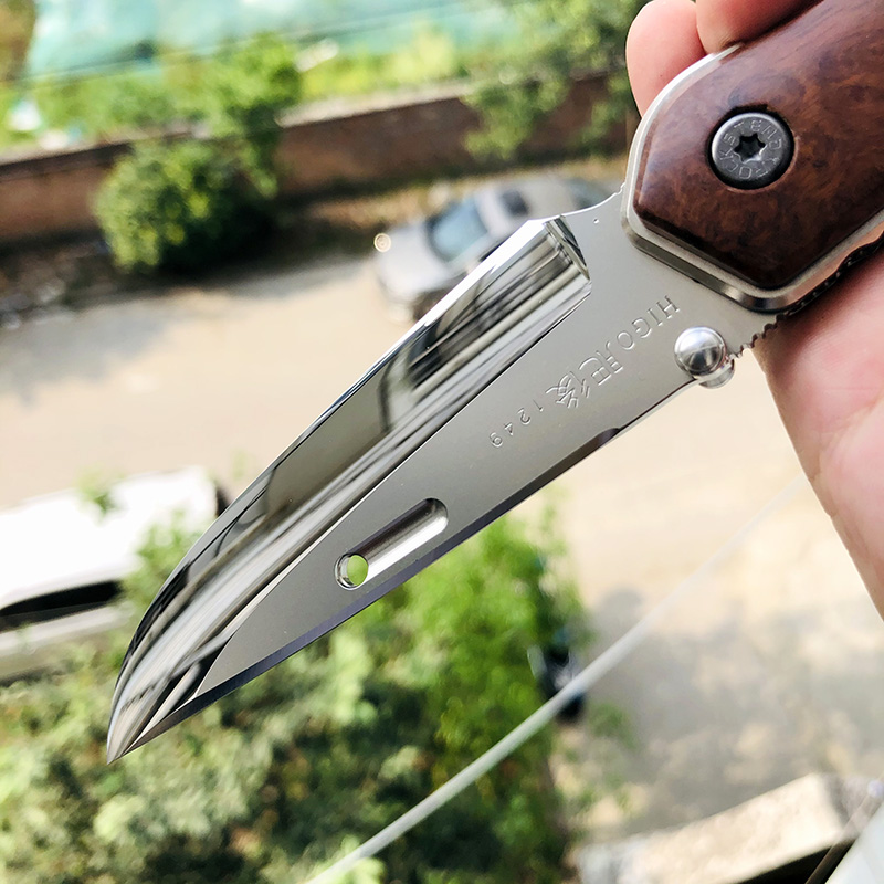 Rockstead HIGO-X-IW-ZDP 花田洋肥厚铁木版本 ZDP-189钢 钛柄+铁木 8800