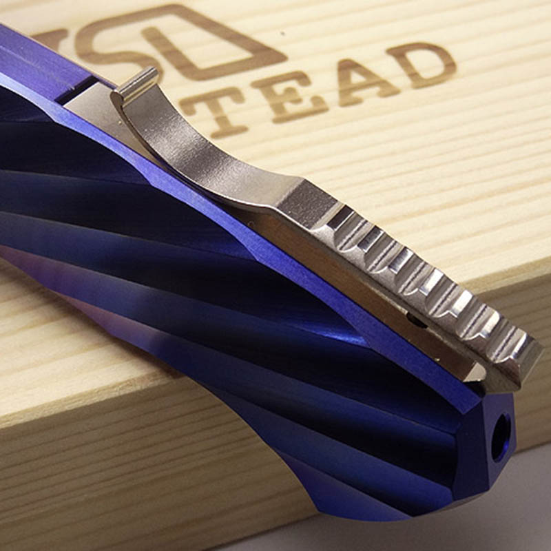 Rockstead RYO H-ZDP (BL) 花田洋 良 ZDP-189钢 钛柄 蓝色 14600