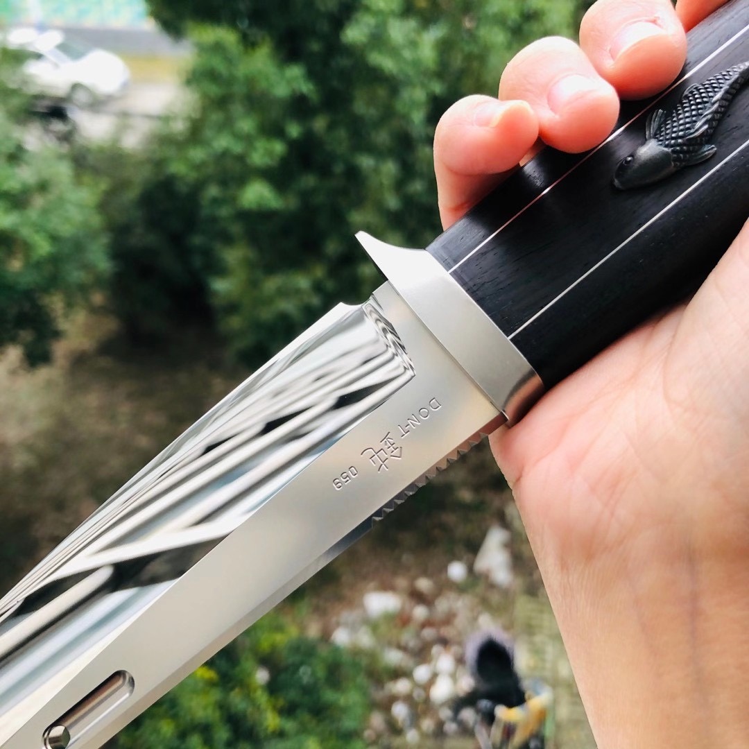 Rockstead DUN-T-ZDP 花田洋 钝 锦鲤 Zdp189钢 木柄 26800