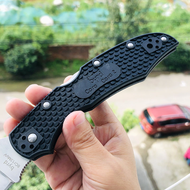 spyderco BY03PBK2 8Cr13Mov钢 黑色尼龙柄 220