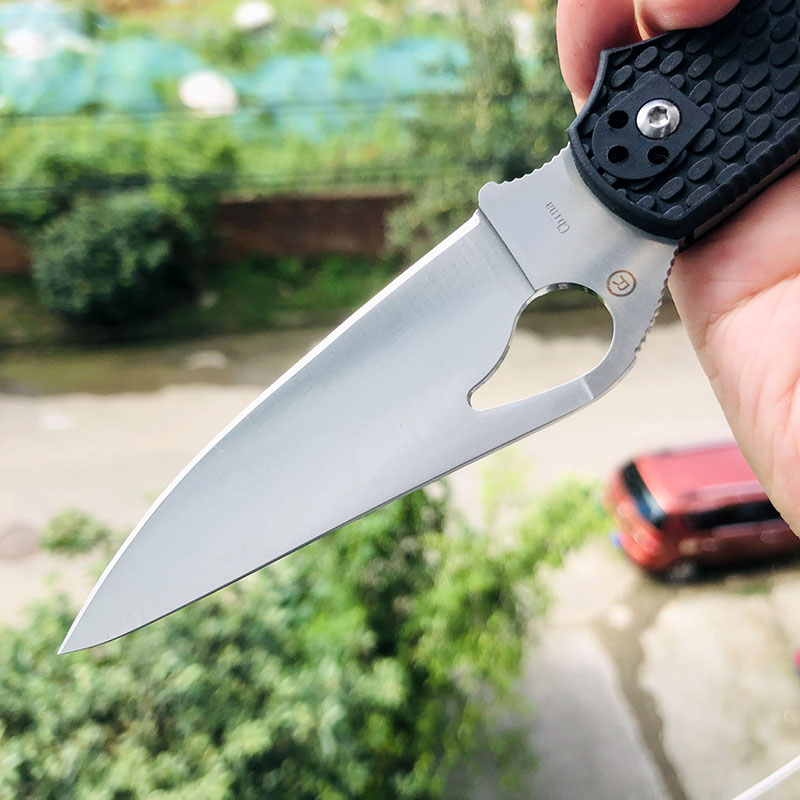 spyderco BY03PBK2 8Cr13Mov钢 黑色尼龙柄 220