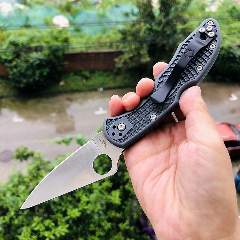 Spyderco C11FPGY VG-10钢 FRN尼龙柄 660