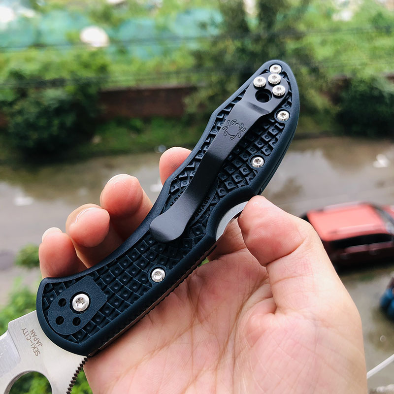 Spyderco C11PGYW VG-10钢 FRN尼龙柄 745