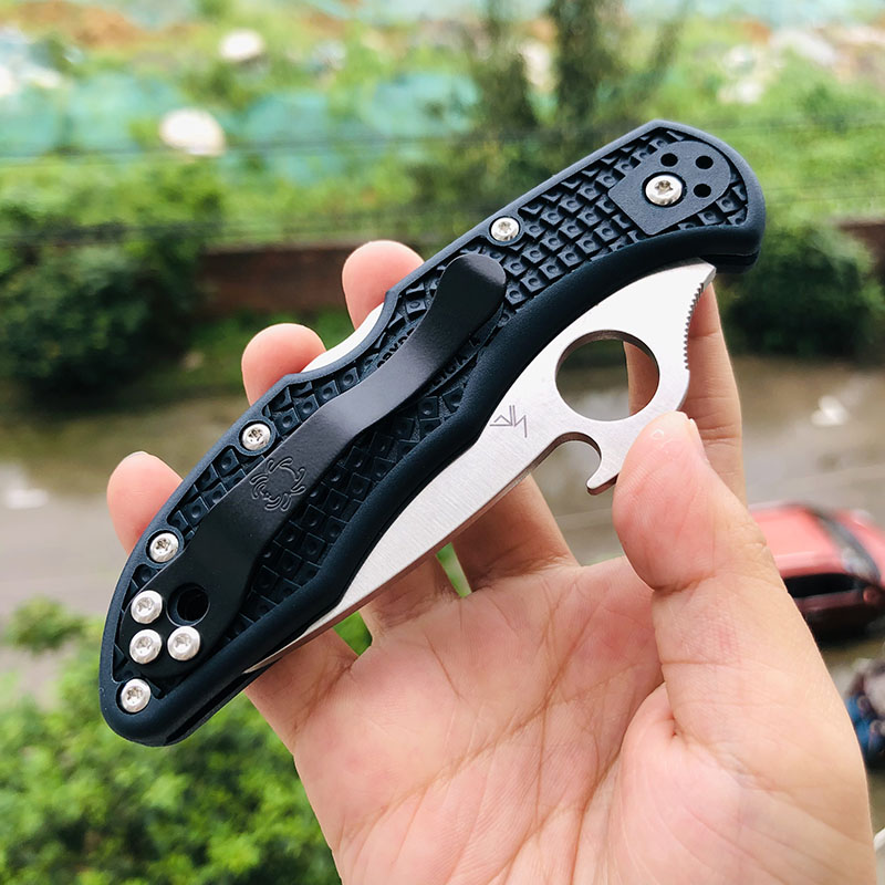 Spyderco C11PGYW VG-10钢 FRN尼龙柄 745
