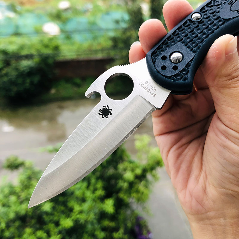 Spyderco C11PGYW VG-10钢 FRN尼龙柄 745