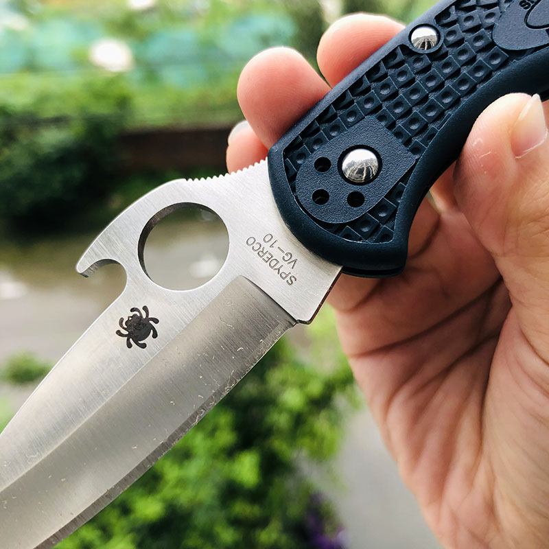 Spyderco C11PGYW VG-10钢 FRN尼龙柄 745