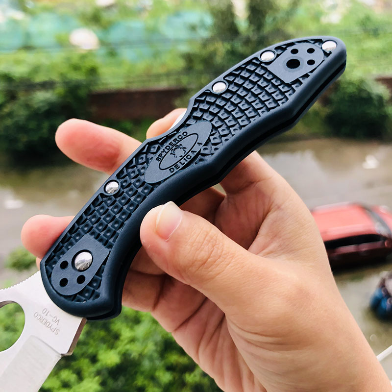 Spyderco C11PGYW VG-10钢 FRN尼龙柄 745