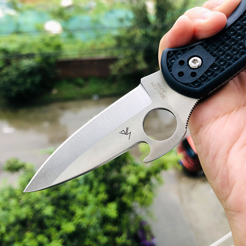 Spyderco C11PGYW VG-10钢 FRN尼龙柄 745