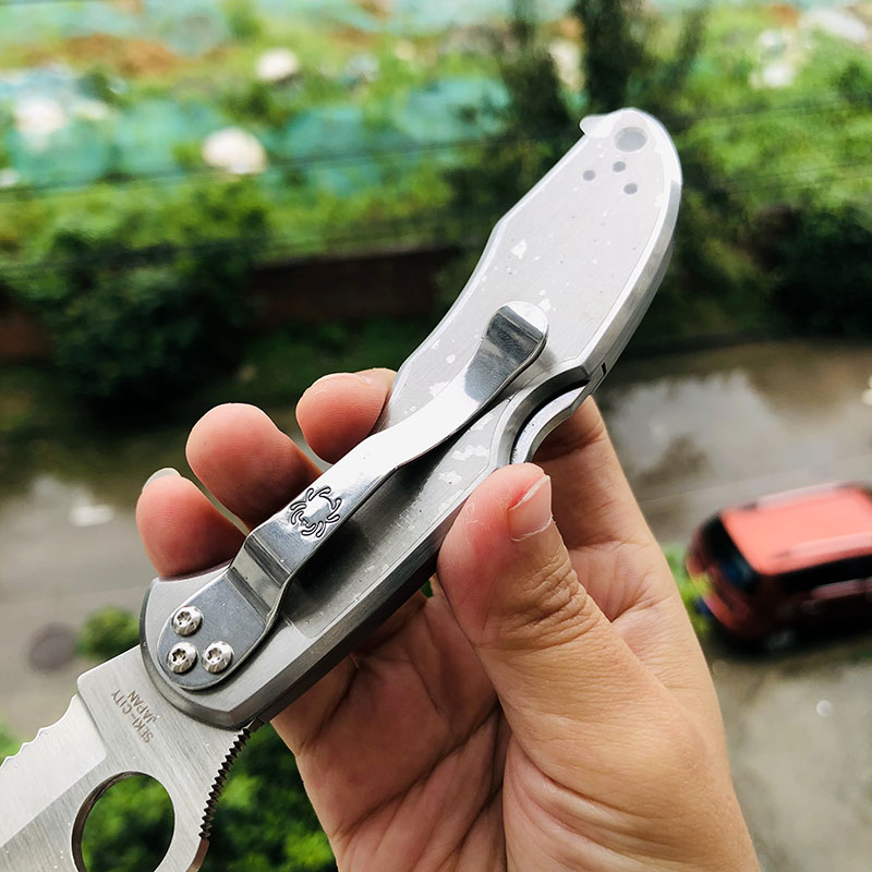 Spyderco C11S VG-10钢 不锈钢柄 800