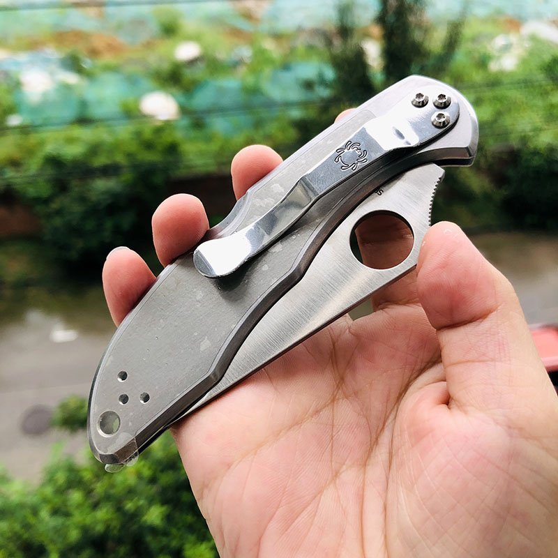 Spyderco C11S VG-10钢 不锈钢柄 800