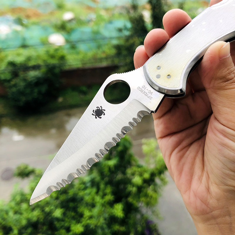 Spyderco C11S VG-10钢 不锈钢柄 800