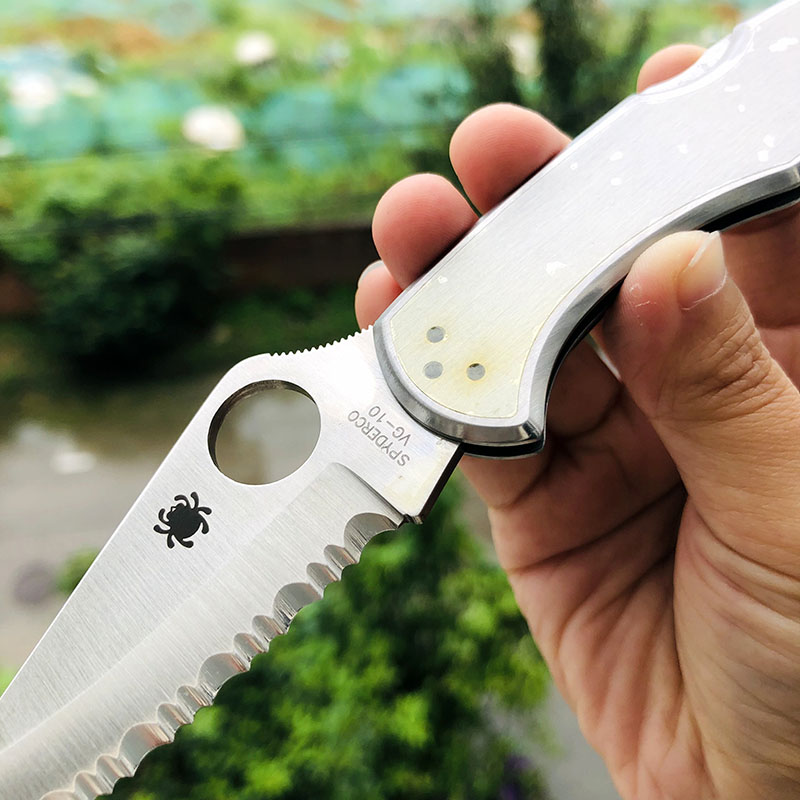 Spyderco C11S VG-10钢 不锈钢柄 800