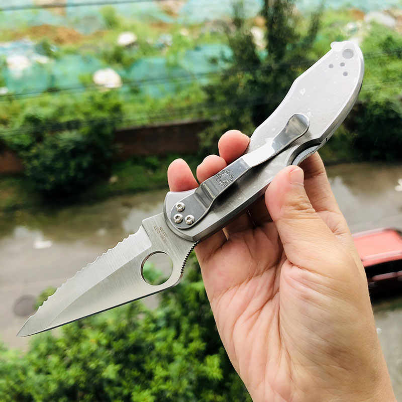 Spyderco C11S VG-10钢 不锈钢柄 800