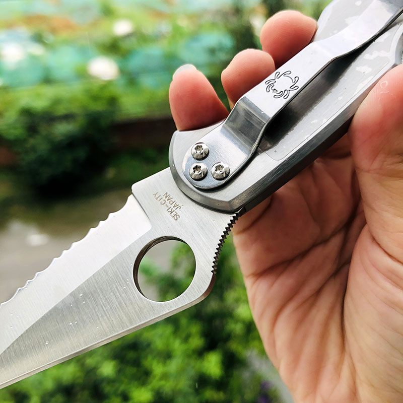 Spyderco C11S VG-10钢 不锈钢柄 800
