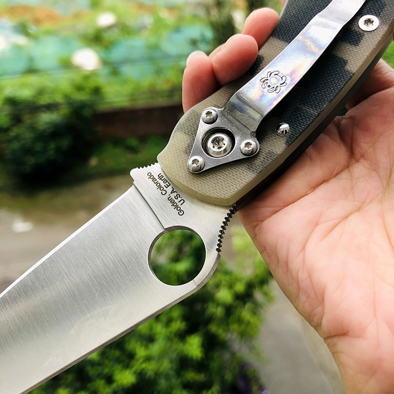 Spyderco C36GPCMO CPM-S30V钢 G10柄 1500