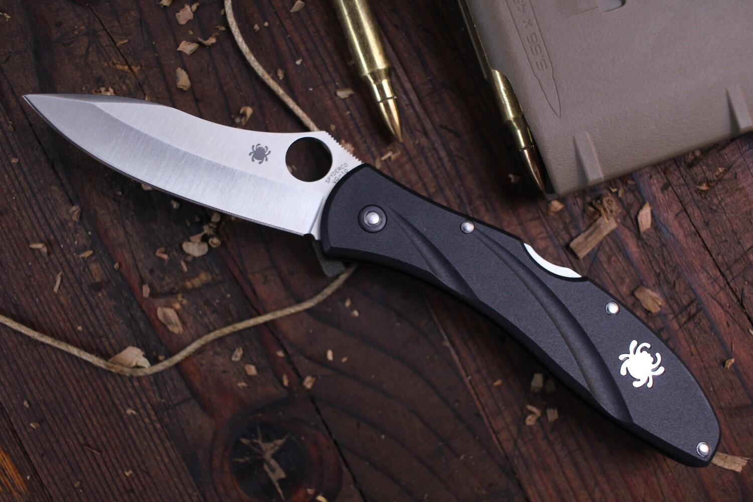 Spyderco C66PBK3 VG-10钢 FRN手柄 630
