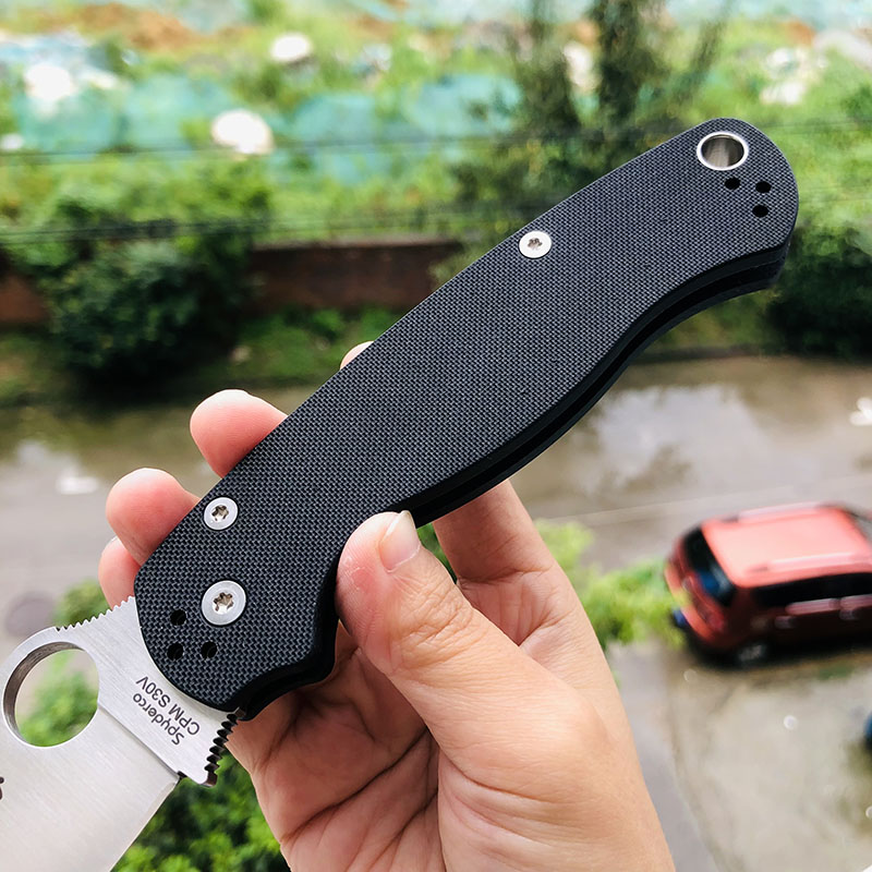 老版本 Spyderco C81GP2 CPM-S30V钢 G10手柄 1180
