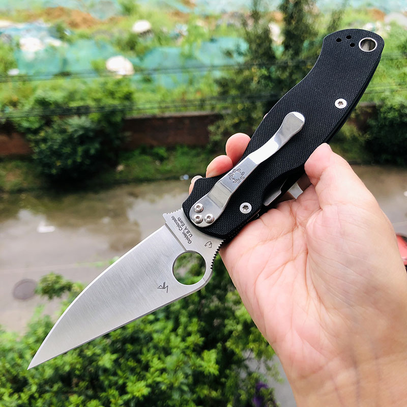 老版本 Spyderco C81GP2 CPM-S30V钢 G10手柄 1180