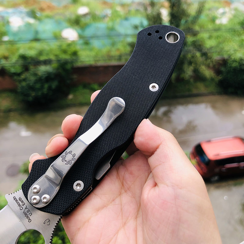 老版本 Spyderco C81GP2 CPM-S30V钢 G10手柄 1180