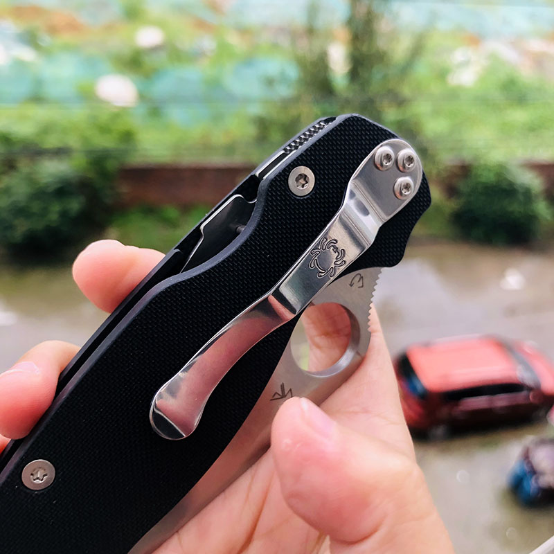 老版本 Spyderco C81GP2 CPM-S30V钢 G10手柄 1180
