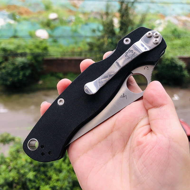 老版本 Spyderco C81GP2 CPM-S30V钢 G10手柄 1180