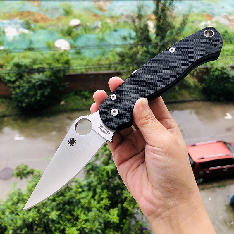 老版本 Spyderco C81GP2 CPM-S30V钢 G10手柄 1180