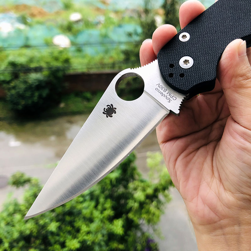 老版本 Spyderco C81GP2 CPM-S30V钢 G10手柄 1180