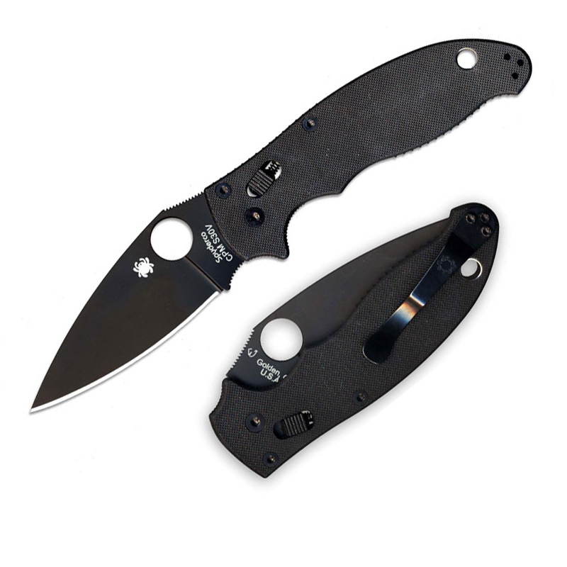 spyderco C101GPBBK2 S30V钢 G10柄 1380