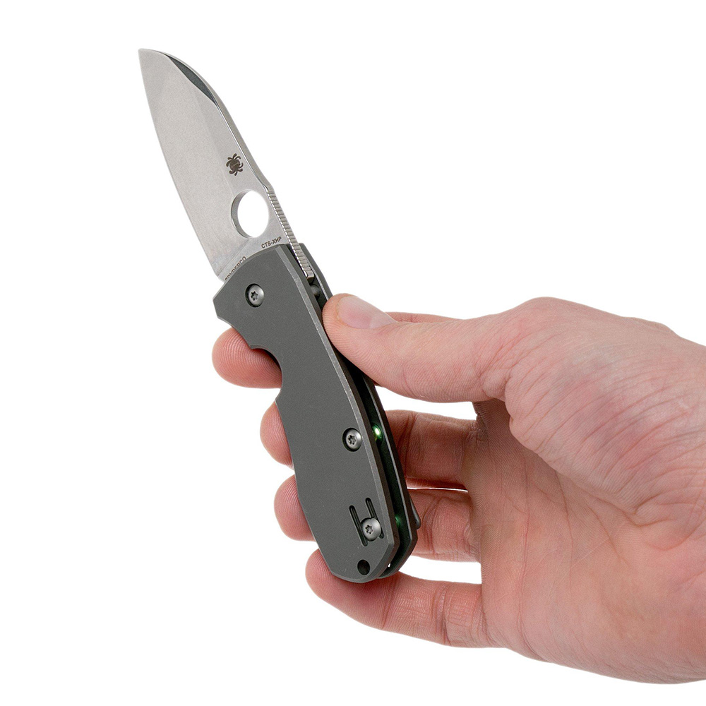 Spyderco C158TIP2 CTS-XHP钢 钛合金柄 2180