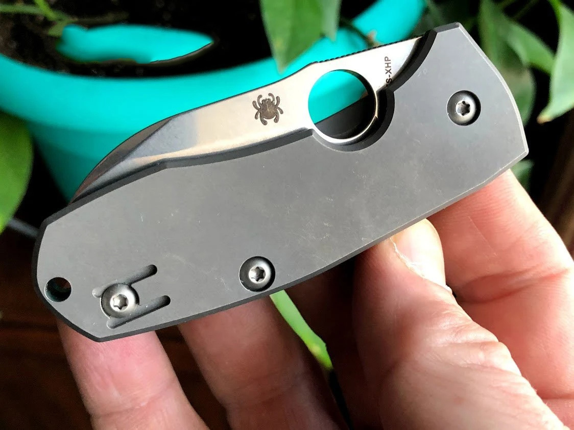 Spyderco C158TIP2 CTS-XHP钢 钛合金柄 2180