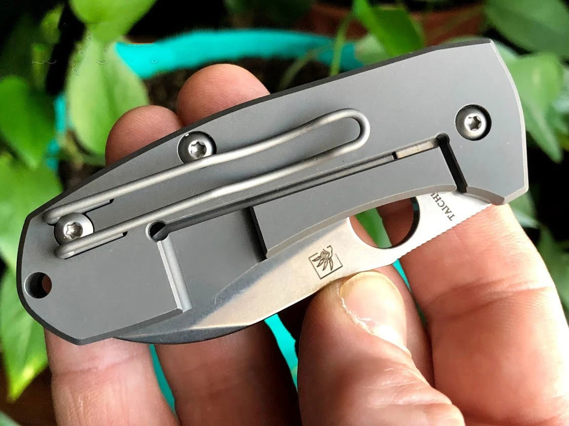 Spyderco C158TIP2 CTS-XHP钢 钛合金柄 2180