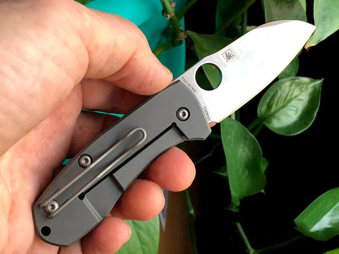 Spyderco C158TIP2 CTS-XHP钢 钛合金柄 2180