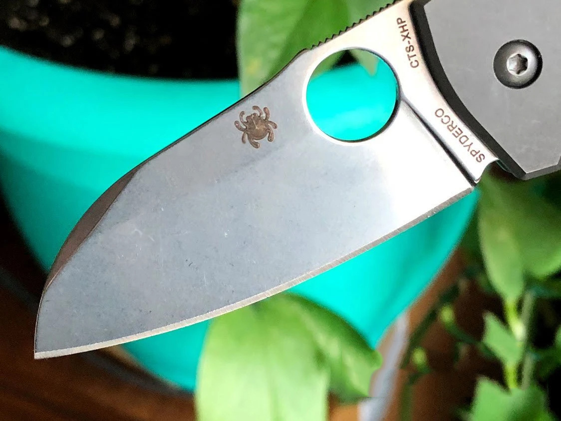 Spyderco C158TIP2 CTS-XHP钢 钛合金柄 2180