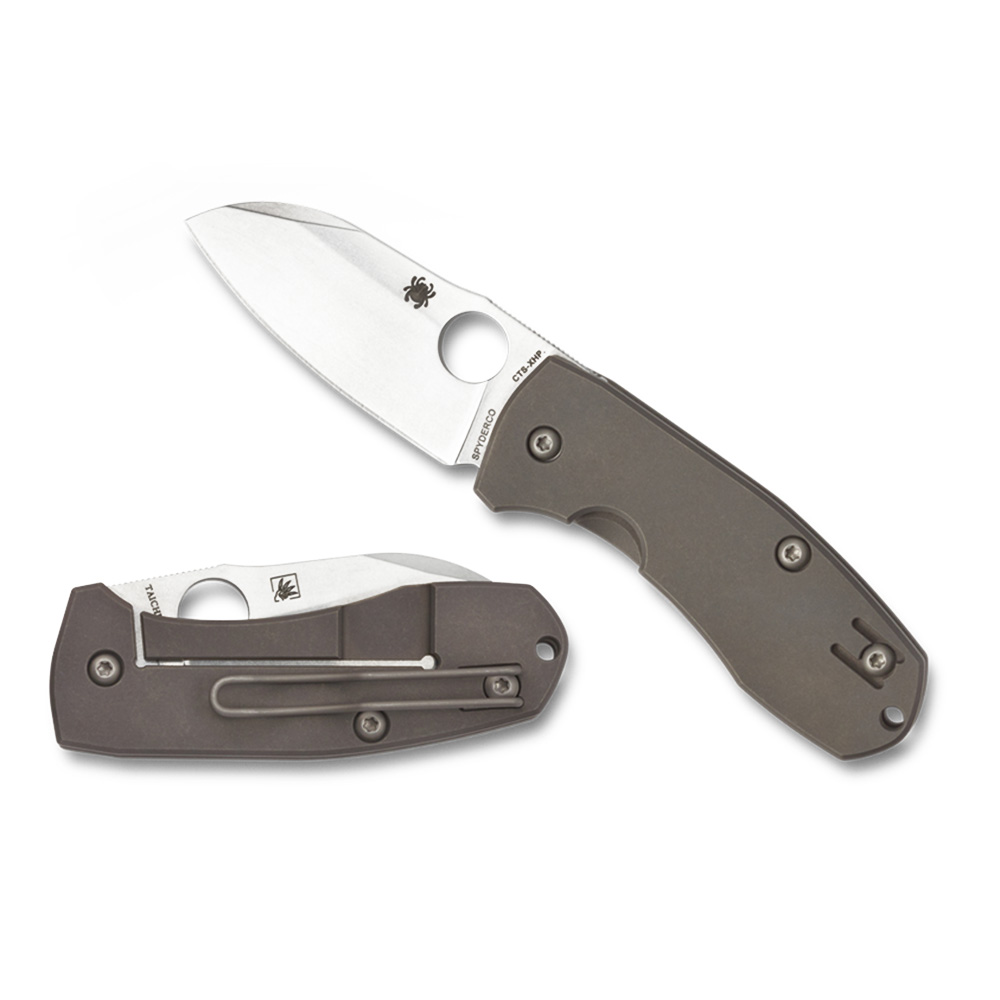 Spyderco C158TIP2 CTS-XHP钢 钛合金柄 2180