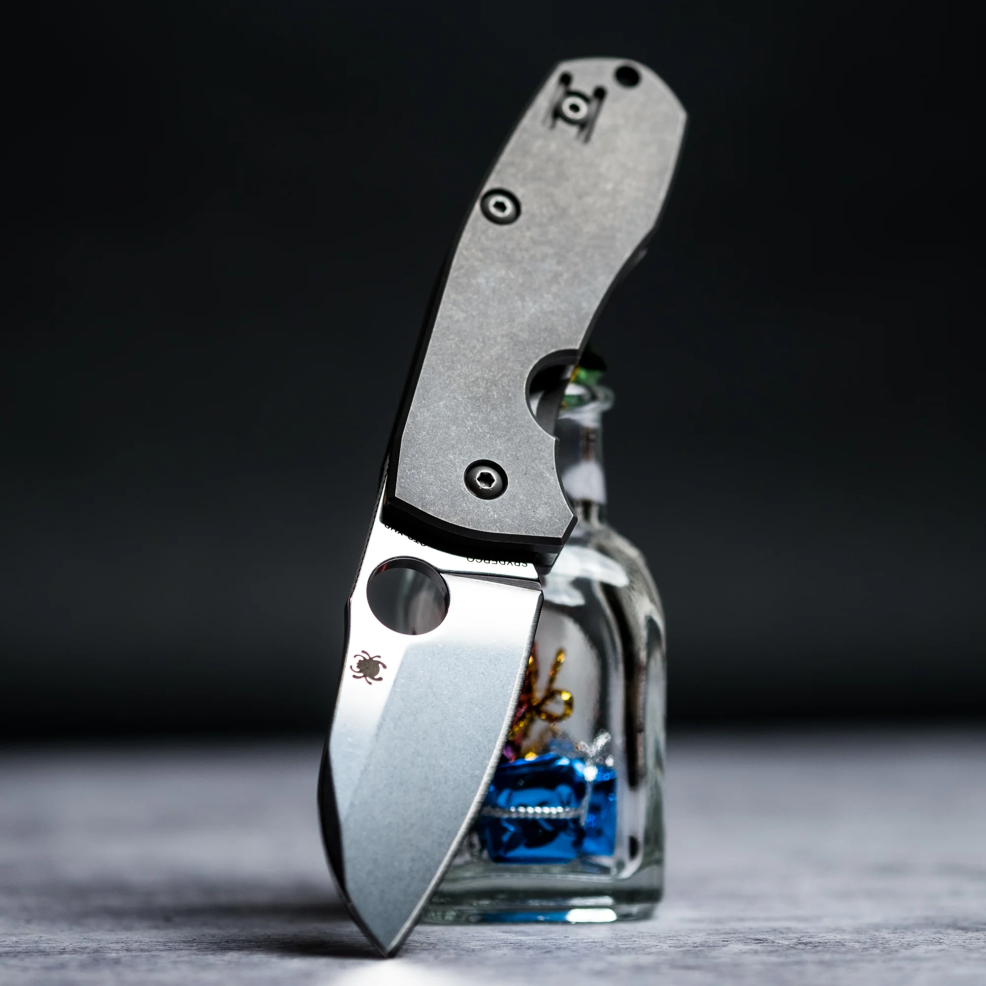 Spyderco C158TIP2 CTS-XHP钢 钛合金柄 2180
